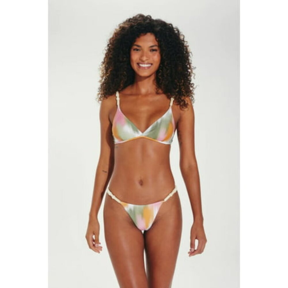NWT Vix Bikini Set Top(XL)+ Bottom(L)Multi Duala Zene Detail Bottom Cheek